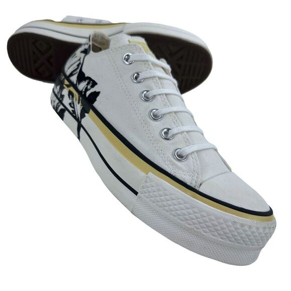 Converse Chuck Taylor All Star Floral Lift Low Top Platform Sneakers Womens 8 - Picture 1 of 9